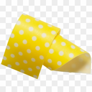 Almond And Sugar Collars Yellow 40mm - Polka Dot, HD Png Download