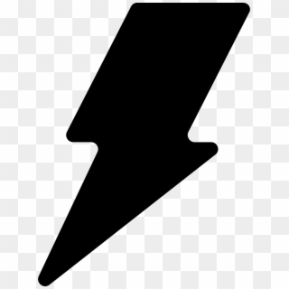 Lightning Bolt Filled Shape Of Weather Comments - Thunderbolt Icon, HD Png Download