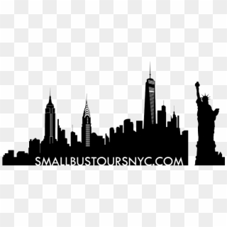 Ny Skyline Silhouette Png - Silhouette Printable New York Skyline, Transparent Png
