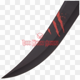 Red Claw Marks Fantasy Sword - Hunting Knife, HD Png Download