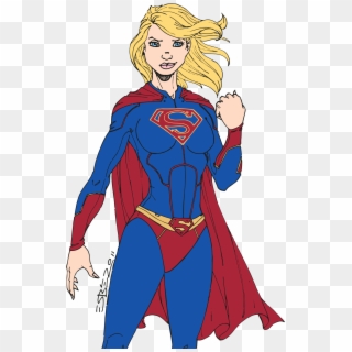Collection Of - Supergirl Cartoon Transparent Background, HD Png Download