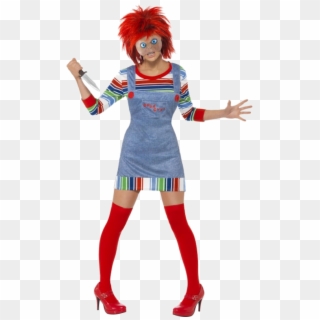 Licensed Miss Chucky Costume With Mask - Halloween Costume Chucky, HD Png Download