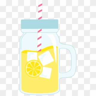 Mason Jar Glass Of Lemonade Cookie Cutter - Lemonade Mason Jar Clipart, HD Png Download
