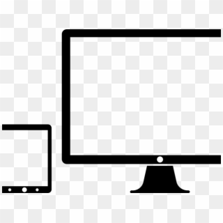 Monitor Clipart Computer Screen - Tablet Phone And Desktop, HD Png Download