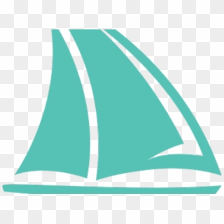 Sailboat Clipart Teal - Sail, HD Png Download