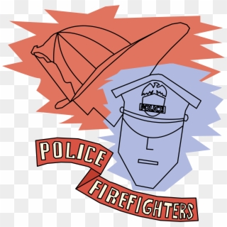 This Free Icons Png Design Of Police And Firefighters - Firefighter And Police Clipart, Transparent Png
