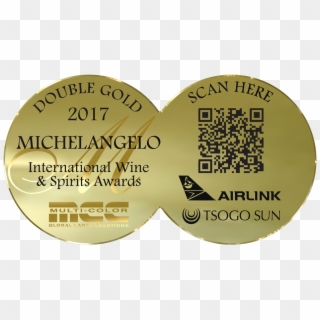 Double Gold Png - Michelangelo Gold Medal 2018, Transparent Png