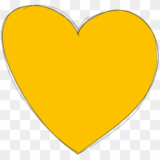 Yellow Heart Png, Transparent Png