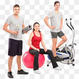 Man On Cross Trainer, HD Png Download