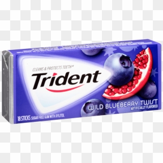 Wild Blueberry Twist Gum - Trident Chewing Gum Watermelon, HD Png Download
