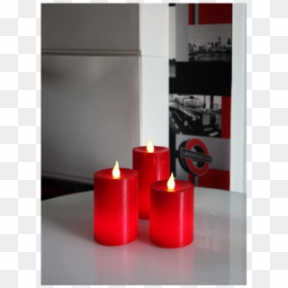 Led Pillar Candle 3p Flame - Papier Peint New York, HD Png Download