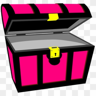 Treasure Chest Graphic - Pink Treasure Chest Clipart, HD Png Download