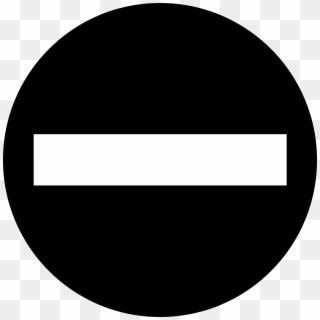 This Free Icons Png Design Of Aiga No Entry - No Entry Road Sign Clipart Black And White, Transparent Png