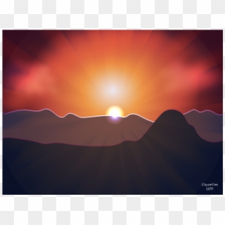 Luminous Https Design - Red Sky At Morning, HD Png Download