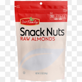 Raw Almonds Snack Nuts - Family, HD Png Download