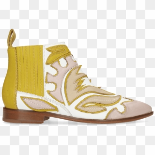 Ankle Boots Jessy 42 Nappa White Rose Beige Yellow - Work Boots, HD Png Download
