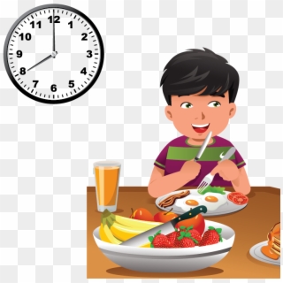 Eating Clipart Breakfast - Have Breakfast At 8 O Clock, HD Png Download