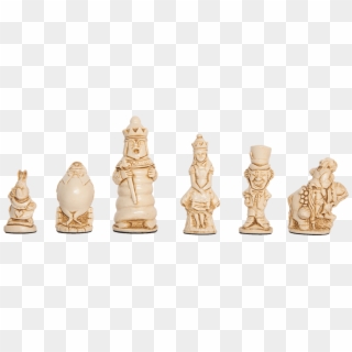 Alice In Wonderland Chess Pieces - Figurine, HD Png Download