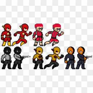 The Flash Pixel Art Collection - Pixel Art The Flash, HD Png Download