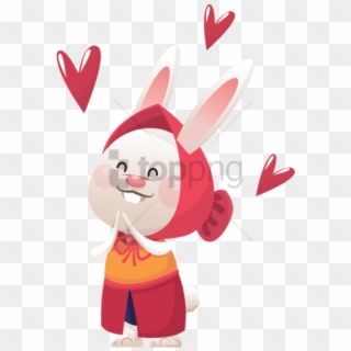 Free Png Easter Bunny Png Image With Transparent Background - Happy Rabbit Png, Png Download