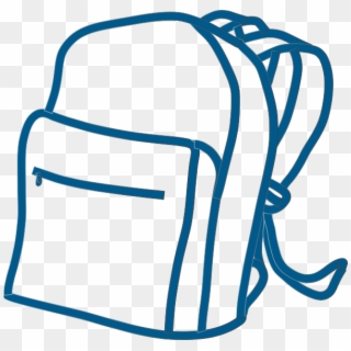 Blue Backpack Png Clip Art - Backpack Clipart Transparent Background, Png Download