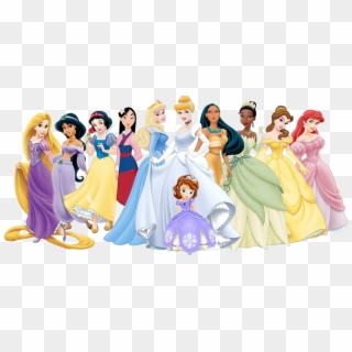 Disney Princesses Clipart Png Disney Princess Sophia - Disney Princess With Merida, Transparent Png