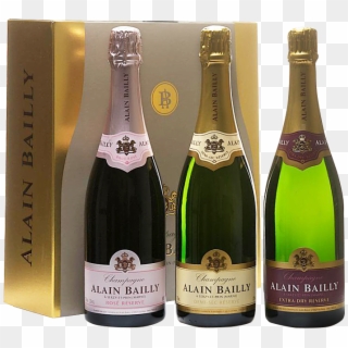Set Of 3 Bottles Douceur De Champagne - Champagne Bailly, HD Png Download