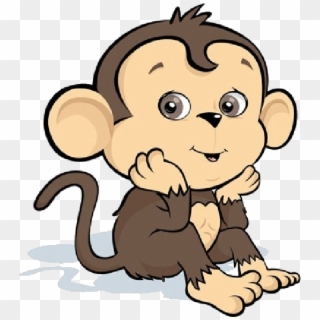 Monkey Cartoon Png - Sad Cute Monkey Cartoon, Transparent Png