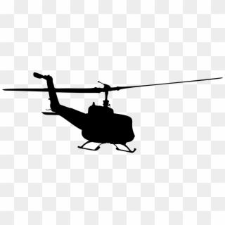 Chopper Flying Helicopter Png Image - Helicopter Silhouette, Transparent Png
