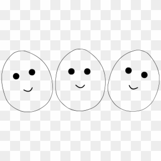 This Free Icons Png Design Of Three Eggs With Eyes - Circle, Transparent Png