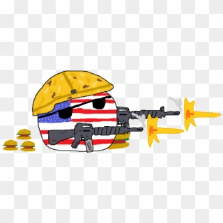 'murica - Country Ball With A Gun Transparent, HD Png Download