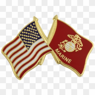 American And Seabee Crossed Flag, HD Png Download