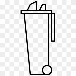 Trash Can Coloring Page - Trash Bins Coloring Page, HD Png Download