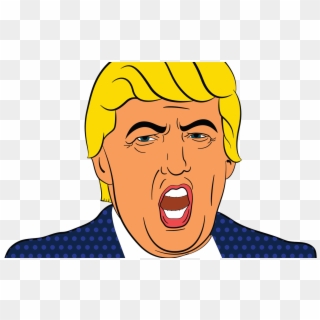 Angry Donald Trump Face Vector Clipart Image Free Stock - Donald Trump Face Clipart, HD Png Download