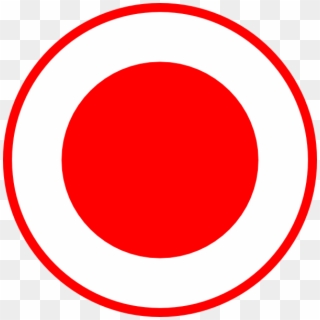Circle Inside Circle Red 2 Clip Art - Circle, HD Png Download