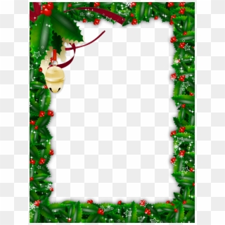 Green Christmas Picture Frame, HD Png Download