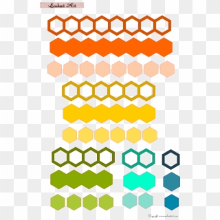 Hexagon Collection Small - Hexagon Pattern With Border, HD Png Download
