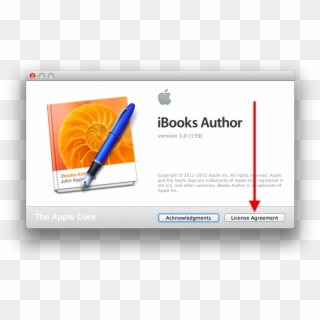 Ibooks Author License Agreement - Ibooks Author Logo, HD Png Download