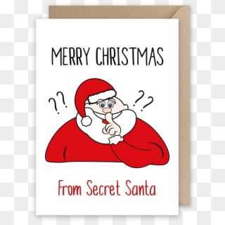 Merry Christmas From Secret Santa - Christmas Card, HD Png Download