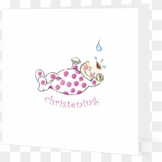 Christening Card For Little Girl - Cartoon, HD Png Download