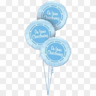 On Your Christening Pink / Blue Triplets - Christening Balloon Png, Transparent Png
