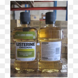 Listerine Mouthwash - Glass Bottle, HD Png Download