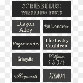 “ Scribbulus Diagon Alley - Calligraphy, HD Png Download