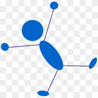 Blue Man Laying Down Svg Clip Arts 600 X 591 Px - Png Stick Figure Laying Down, Transparent Png