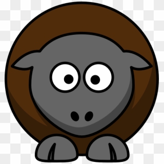 Original Png Clip Art File Sheep Cartoon Svg Images - Brown Sheep Clipart, Transparent Png