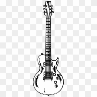 Guitar Clipart Black And White Images Pictures - Guitar Art Black And White, HD Png Download