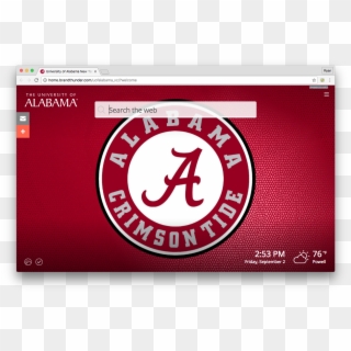 Alabama New Tab Experience - Alabama Crimson Tide, HD Png Download