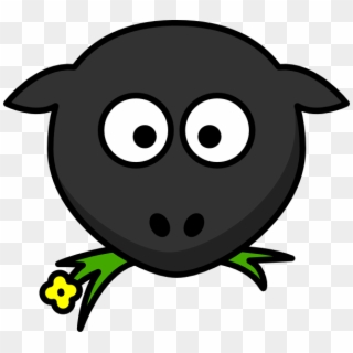 Sheep Face Png - Black Sheep Head Clipart, Transparent Png