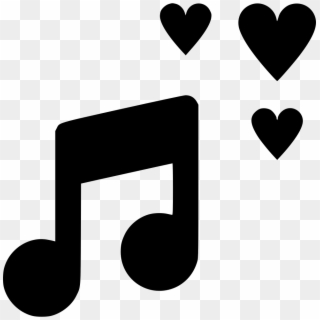 Picture Love Music Svg Png Icon Free Download - Music Icon Png Black, Transparent Png