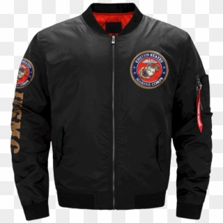 Com United States Marine Corps Veteran Over Print Jacket - Jacket, HD Png Download
